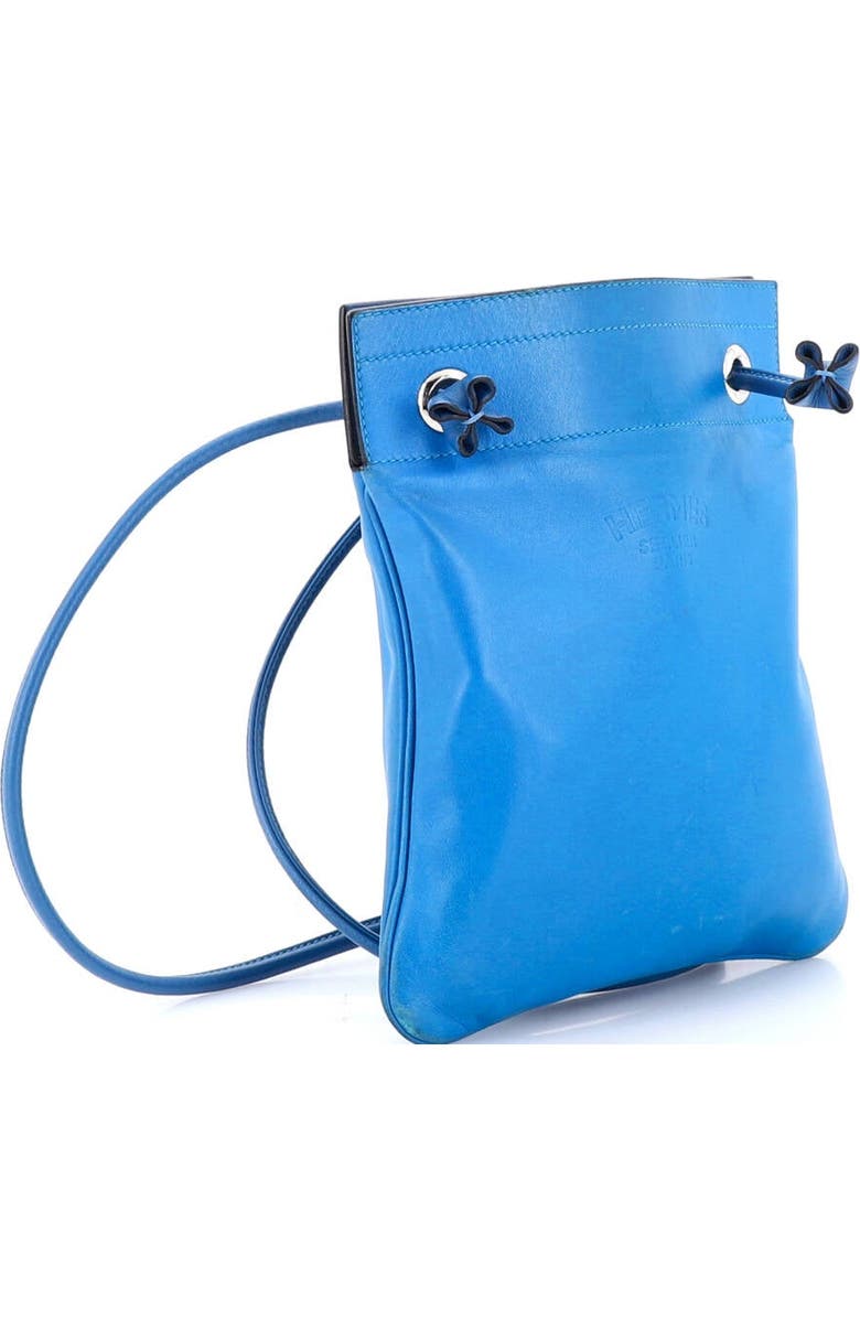 Pre-Owned Hermes Aline Bag Milo Lambskin and Swift Mini, Alternate, color, Bleu Frida