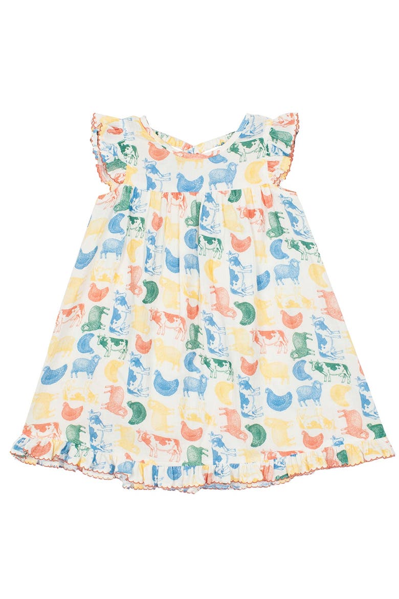 Barnyard Babe Dress, Main, color, Brown