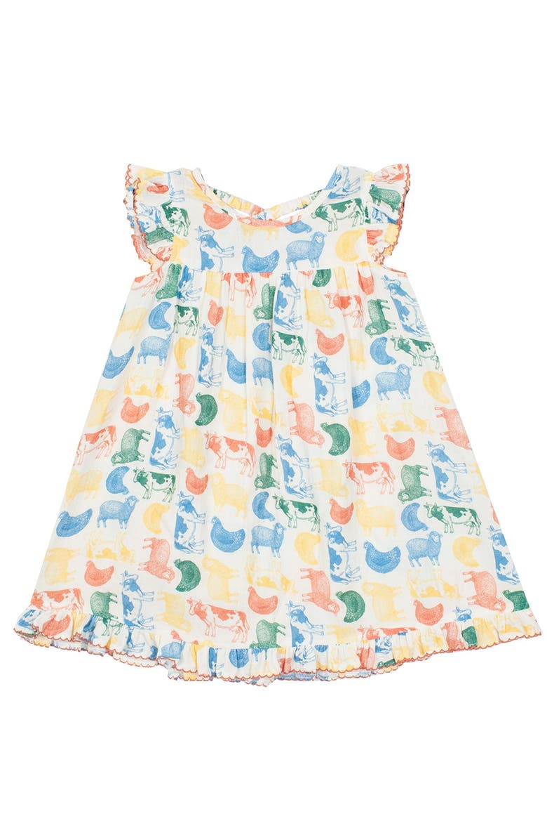 Mabel + Honey Barnyard Babe Dress, Main, color, Brown