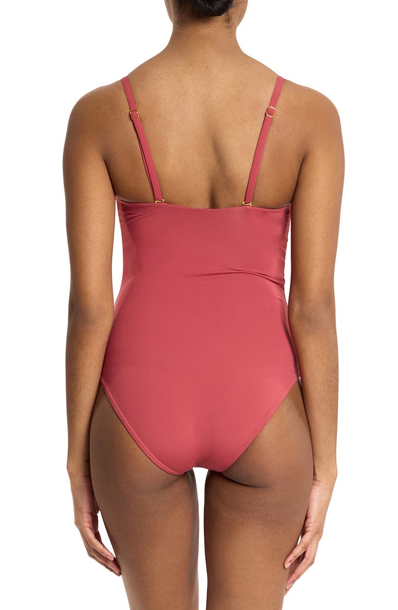 Hanky Panky Strapless Bandeau One-Piece Swimsuit, Alternate, color, Sunbaked