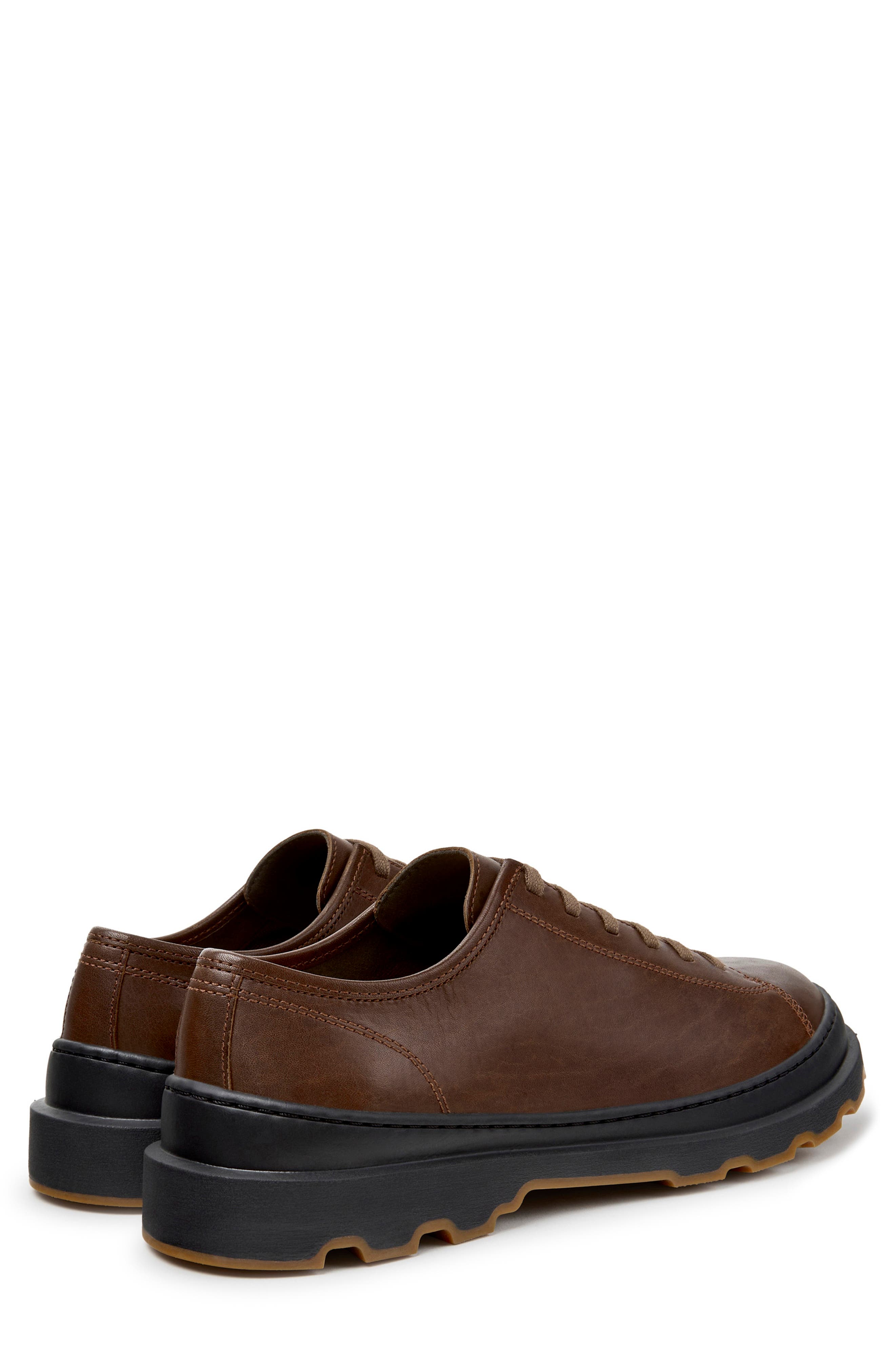 Brutus Leather Plain Toe Shoe, Alternate, color, MEDIUM BROWN