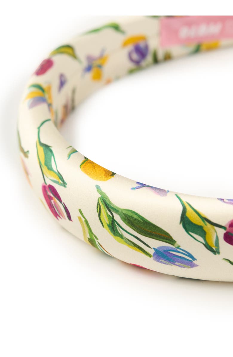 OLAH Tulip Silk Headband, Alternate, color, Cream
