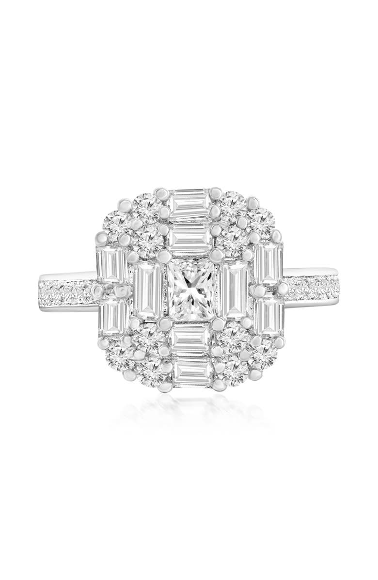 Donatello Gian Graduated Crystal Cocktail Ring, Main, color, 