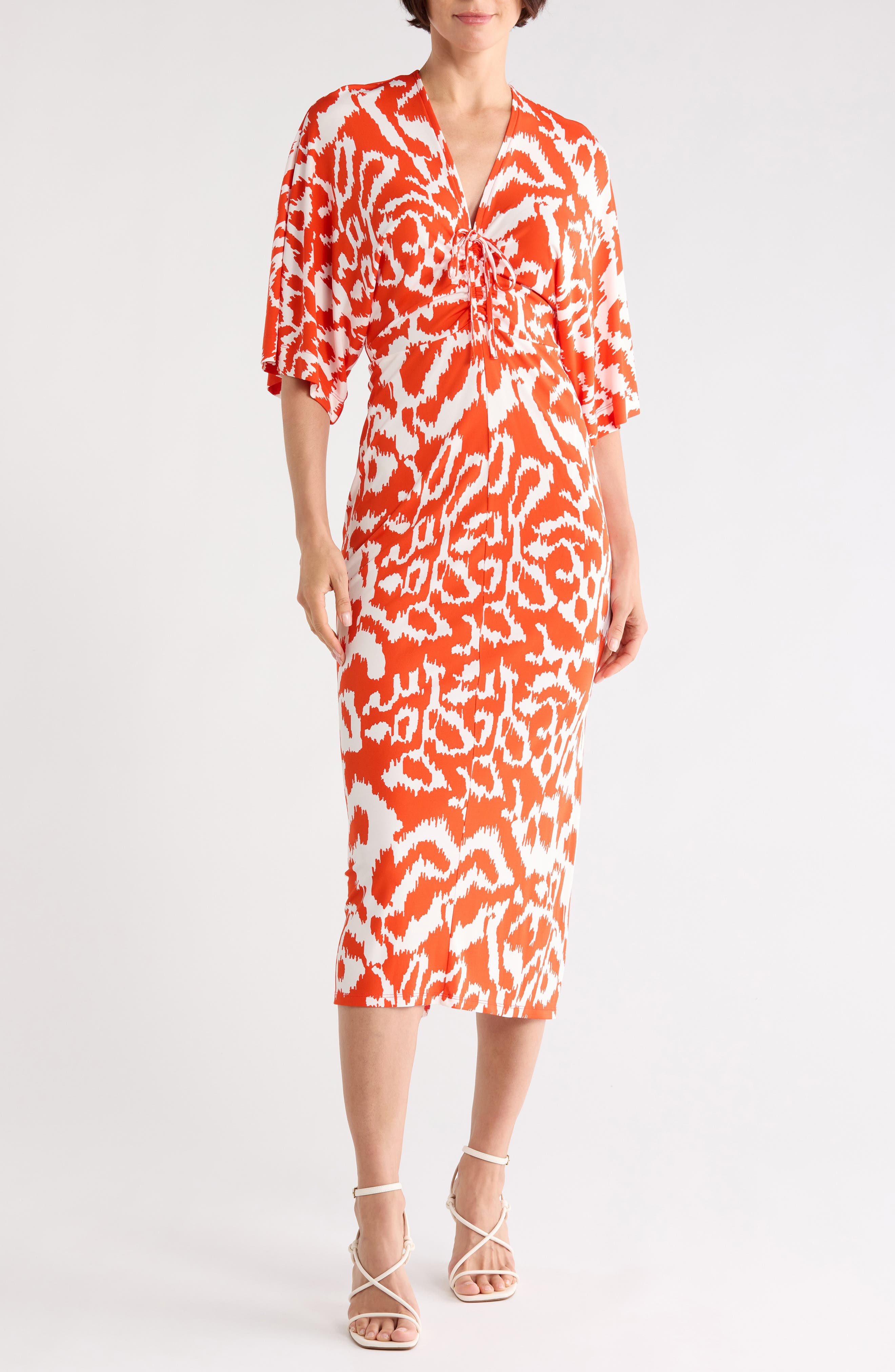 Diane von Furstenberg Valerie Short Sleeve Maxi Dress