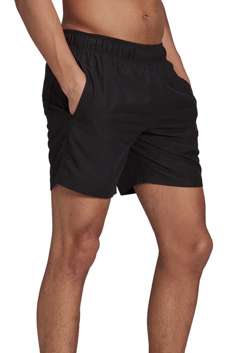 adidas Trefoil Swim Trunks, Alternate, color, 