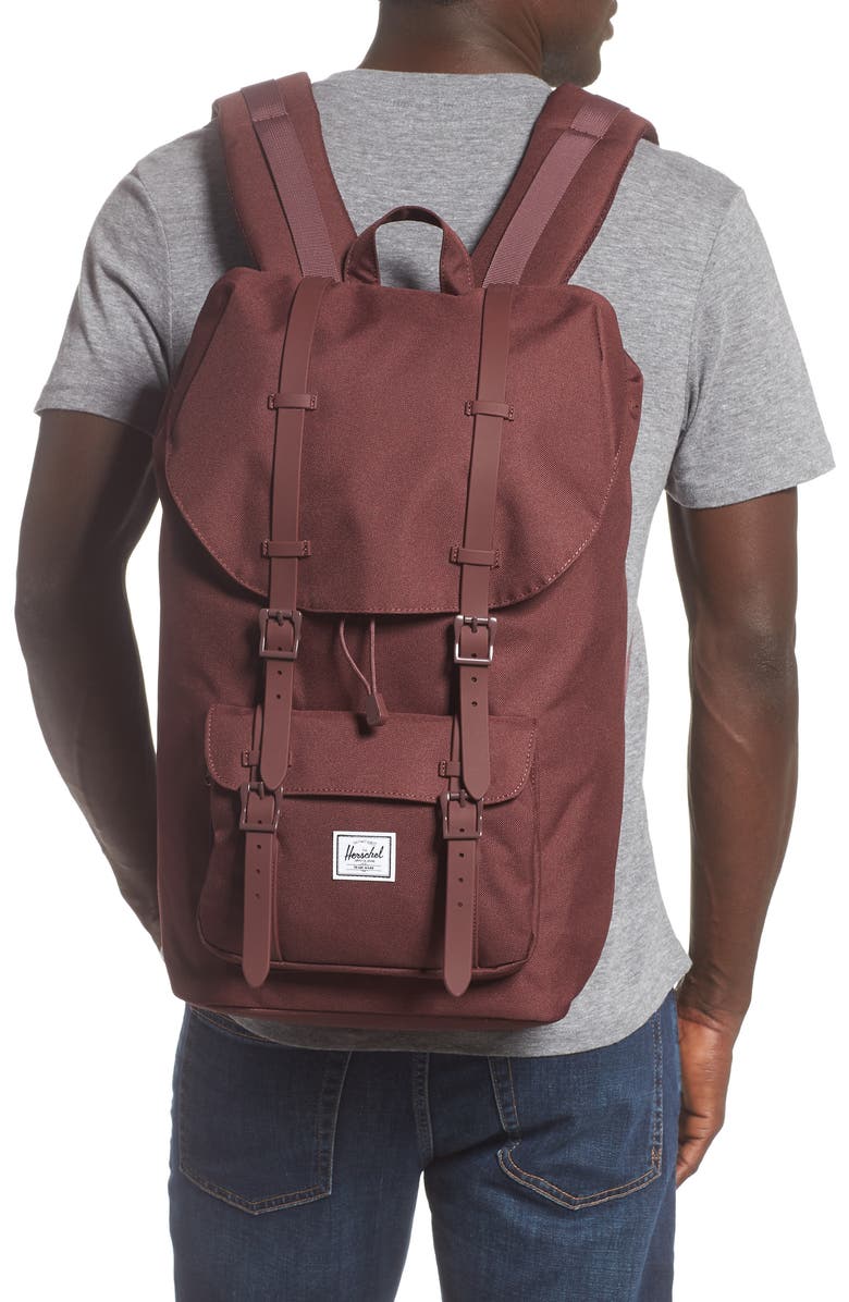 Herschel Supply Co. Purple Little America Backpack, Alternate, color,