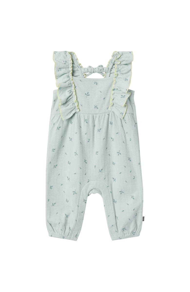 Modern Moments<sup>™</sup> by Gerber Ruffles Long Romper, Main, color, Sky Leaves