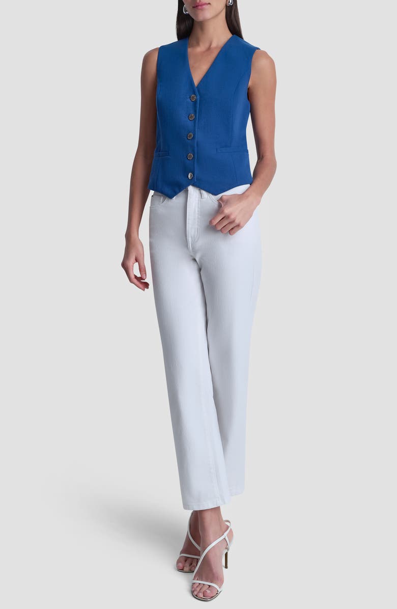 DKNY Arid Cotton Blend Pique Vest, Alternate, color, Admiral