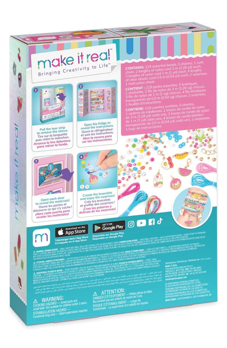Make It Real Fridge Frenzy DIY Bracelets Kit, Alternate, color, Assorted/Multi