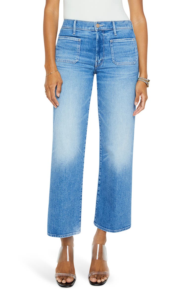 MOTHER The Maven Patch Pocket Ankle Wide Leg Jeans, Main, color,