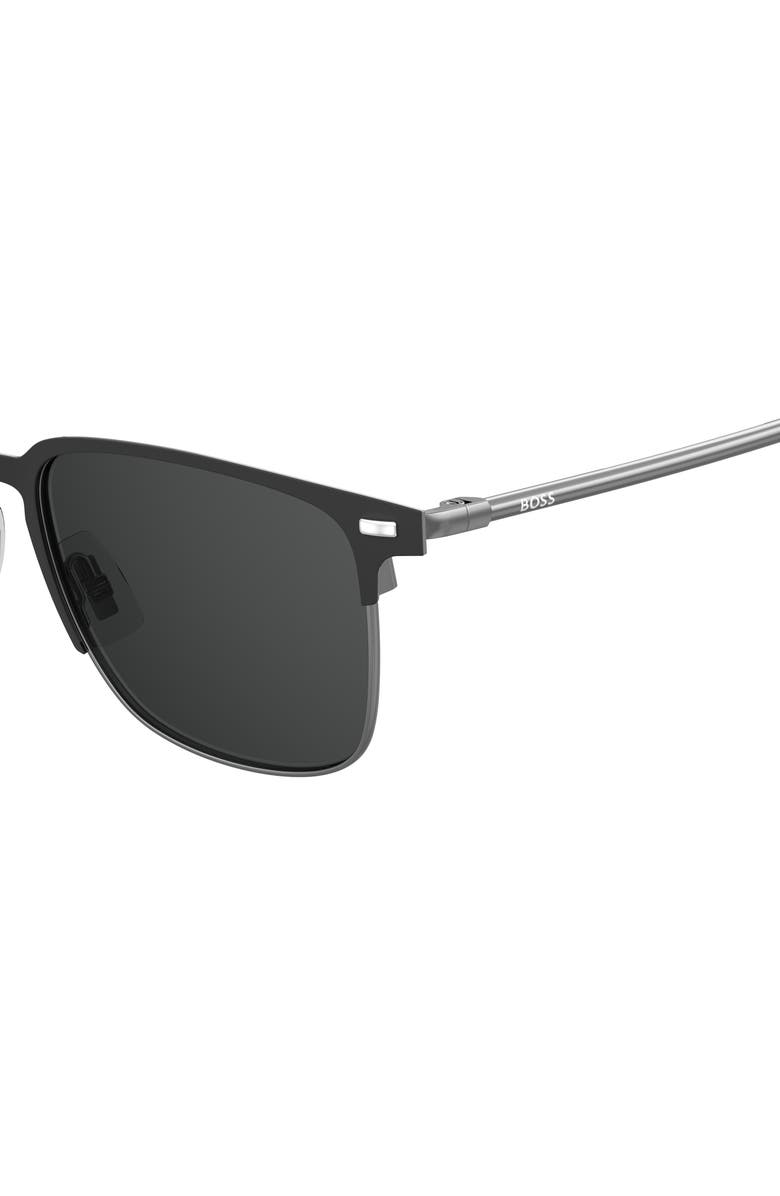 BOSS 54mm Square Sunglasses, Alternate, color, Matte Black