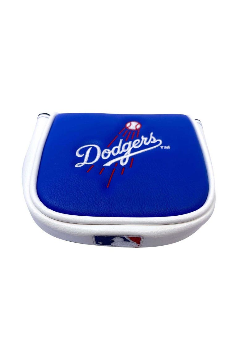 Blue Los Angeles Dodgers Logo Track Mallet Putter Cover, Alternate, color, Blue
