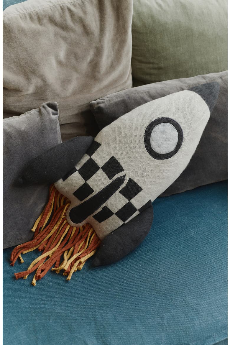 Knit Rocket Cushion, Alternate, color, NATURAL