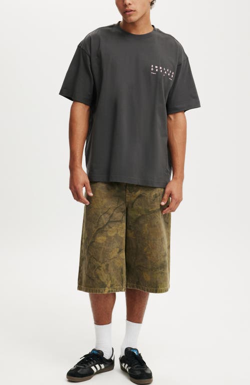 COTTON ON COTTON ON BOX FIT TEXT T-SHIRT