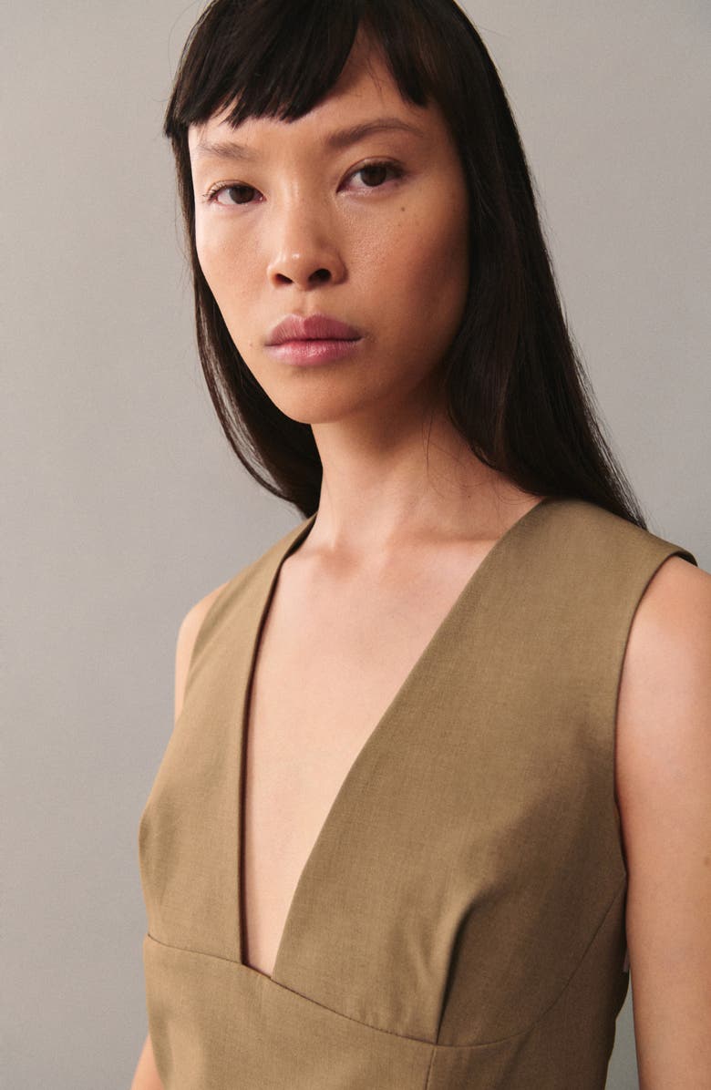 MANGO Deep V-Neck Tank, Alternate, color,