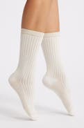 Nordstrom Sparkle Stripe Crew Socks