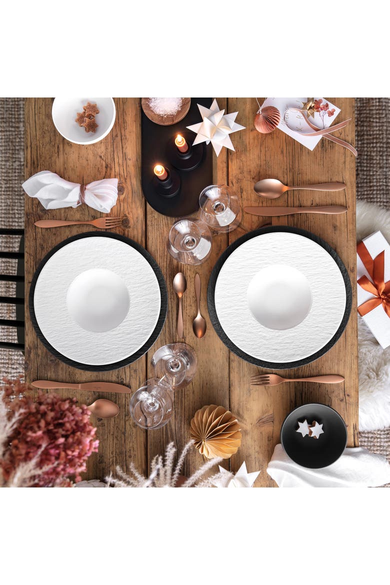 Manufacture Rock blanc Pasta Plate, Alternate, color, white