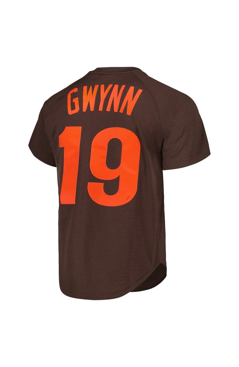 Mitchell & Ness Men's Mitchell & Ness Tony Gwynn Brown San Diego Padres 1985 Authentic Cooperstown Collection Mesh Batting Practice Jersey, Alternate, color, 