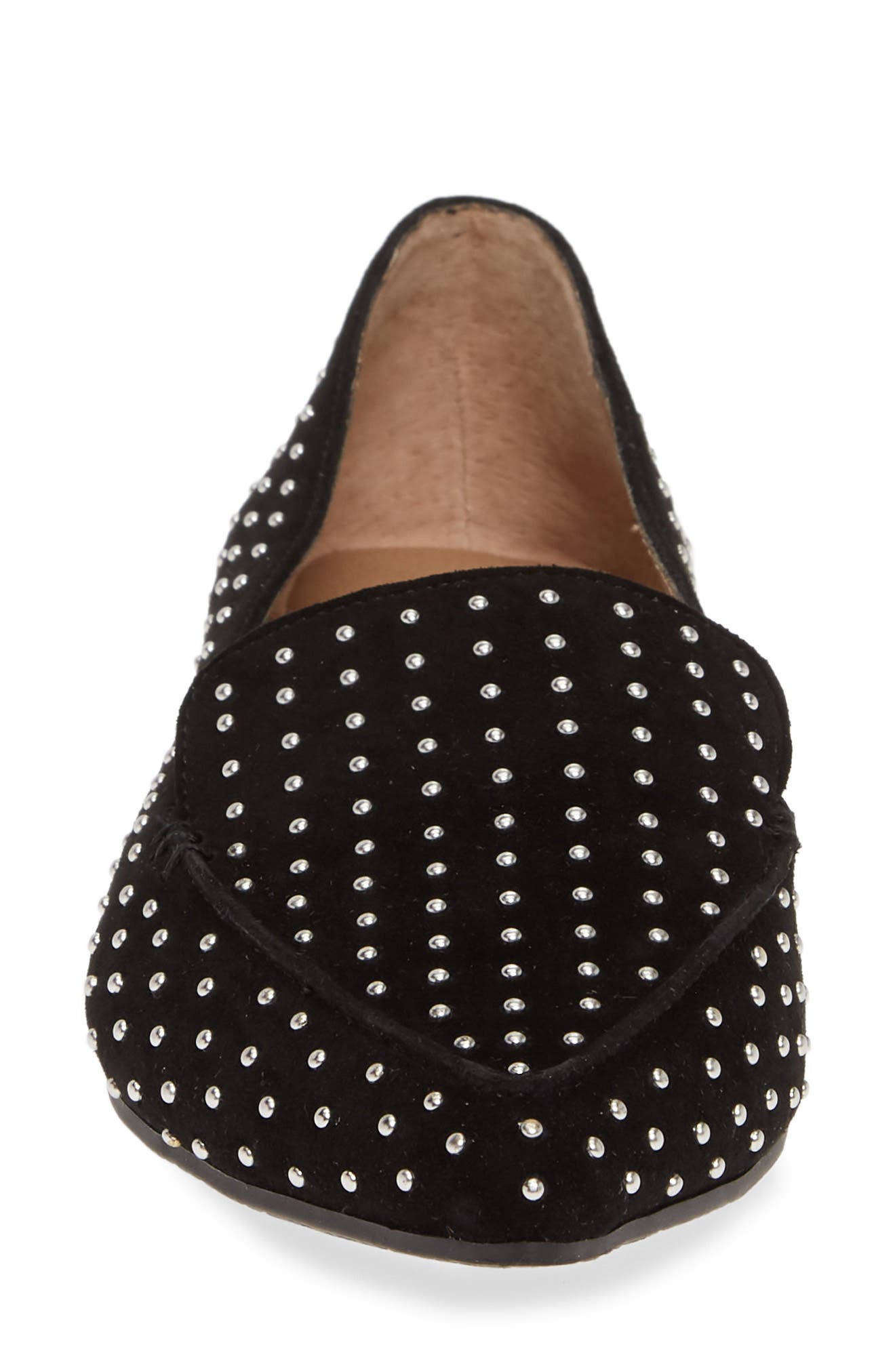 Steve Madden Feather Studded Loafer, Alternate, color, 