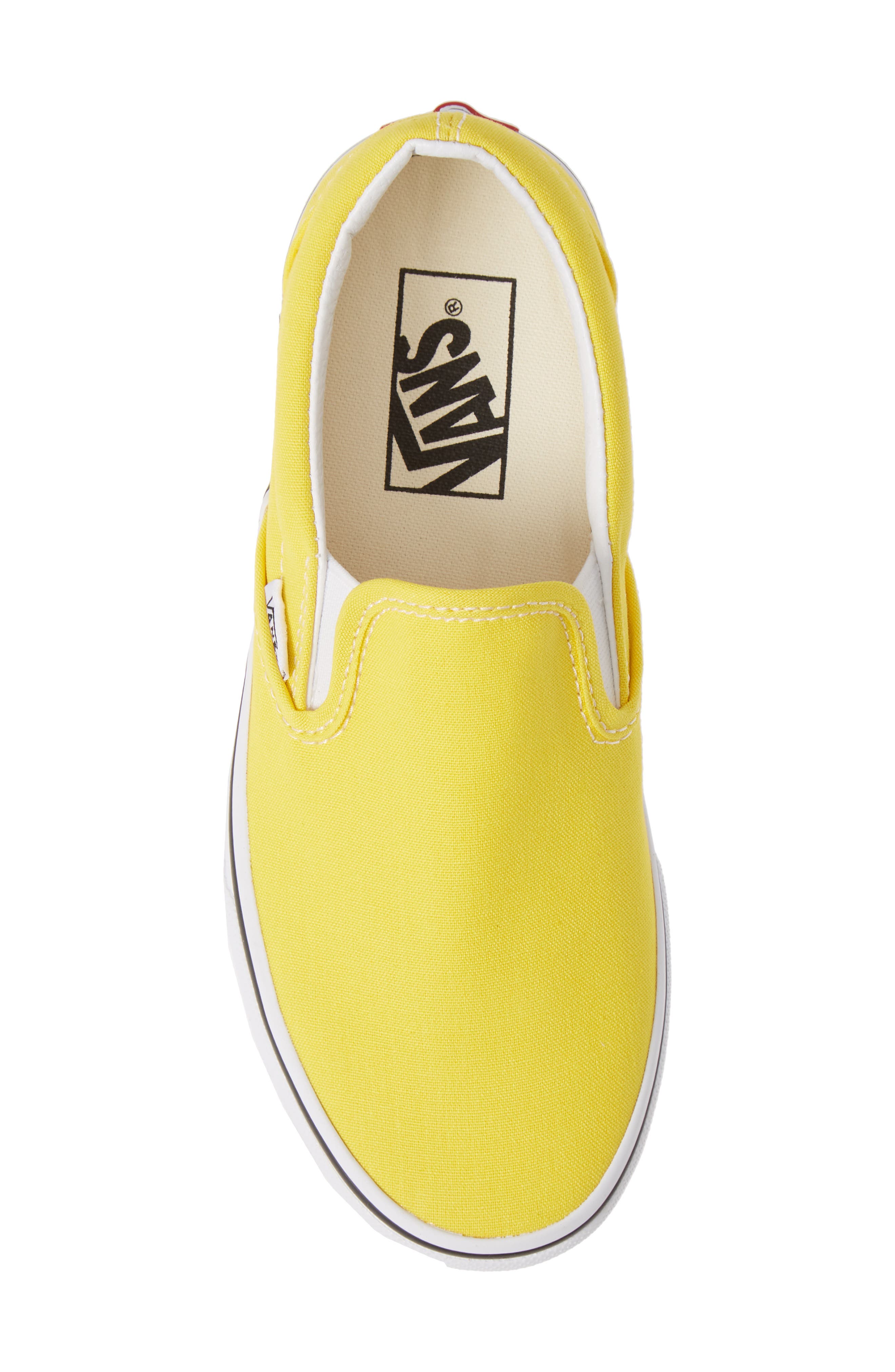 Classic Slip-On, Alternate, color, VIBRANT YELLOW/ TRUE WHITE