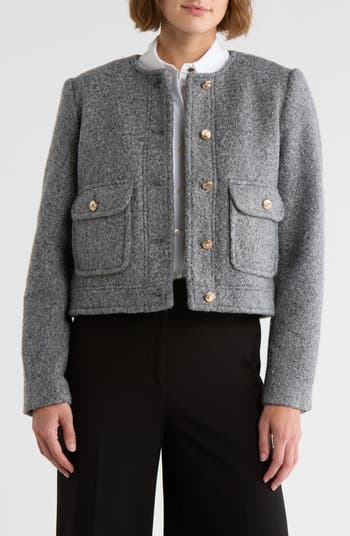 Bouclé Crop Jacket