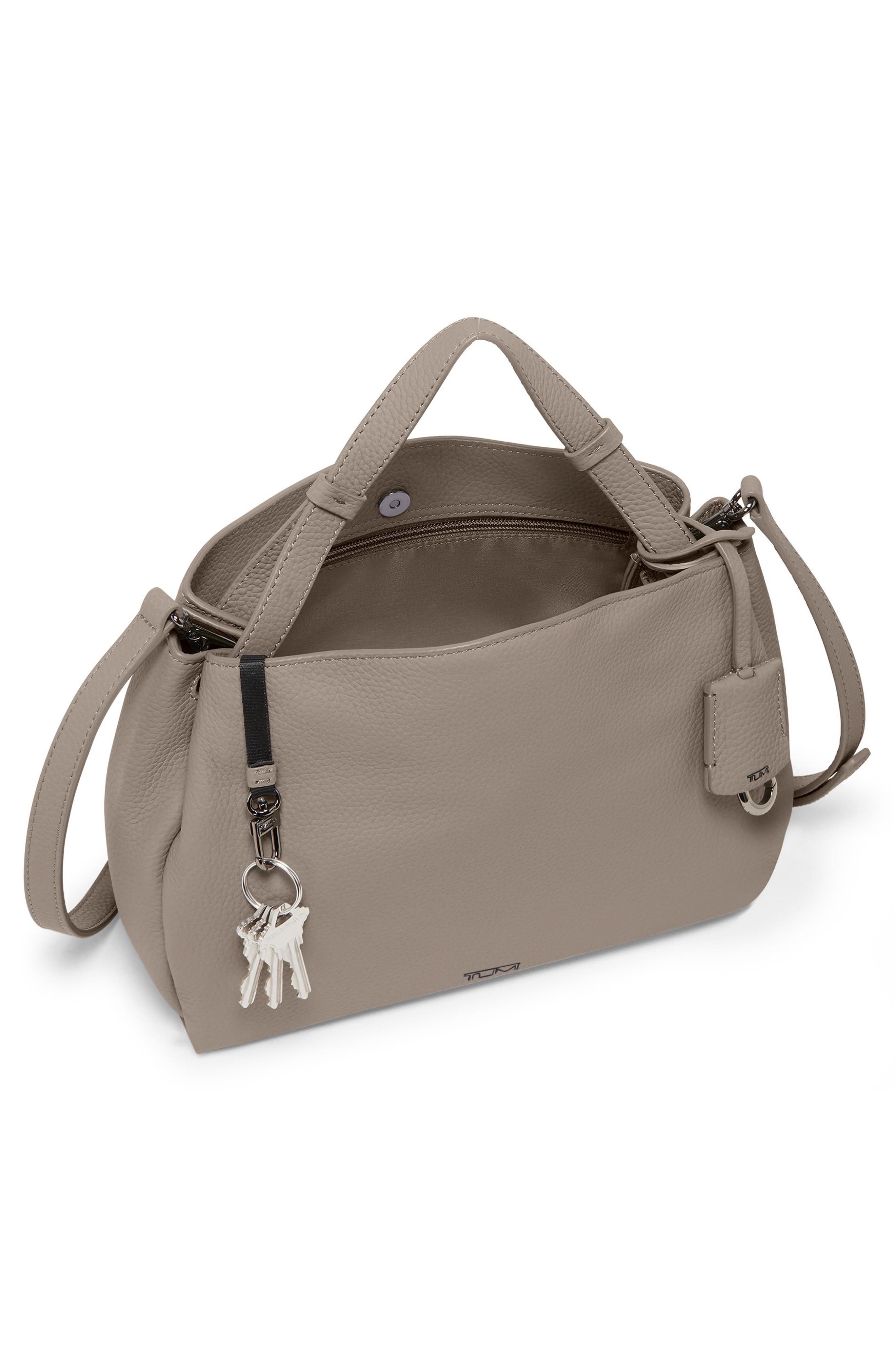 TUMI Marylea Leather Crossbody Bag, Alternate, color, Taupe