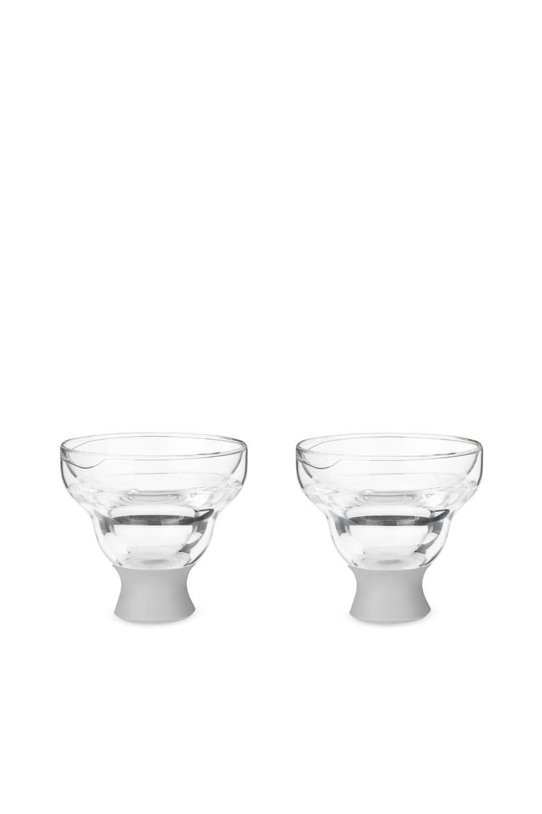 Glass FREEZE Margarita Cooling Cup Set of 2, Alternate, color, Gray