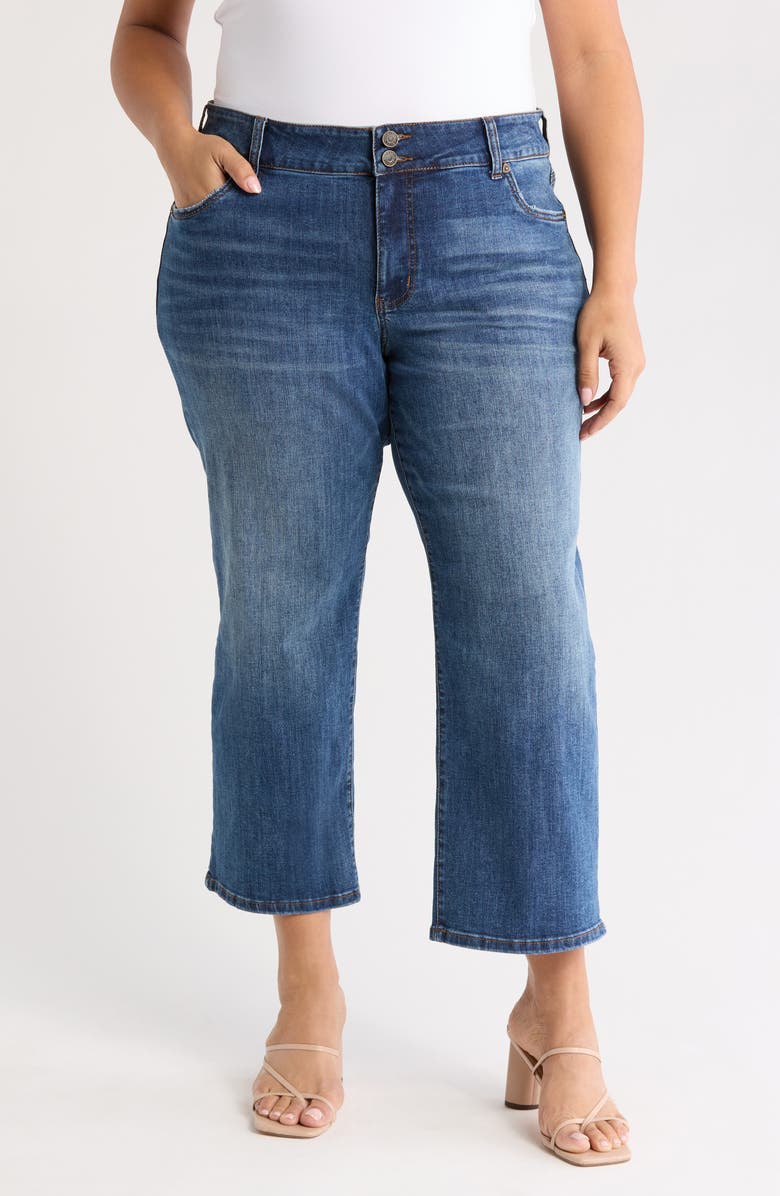 KUT from the Kloth Lucy High Rise Double Button Wide Leg Jeans, Main, color, 