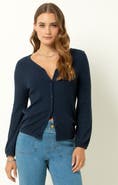 Single Stitch Cable Knit Cardigan