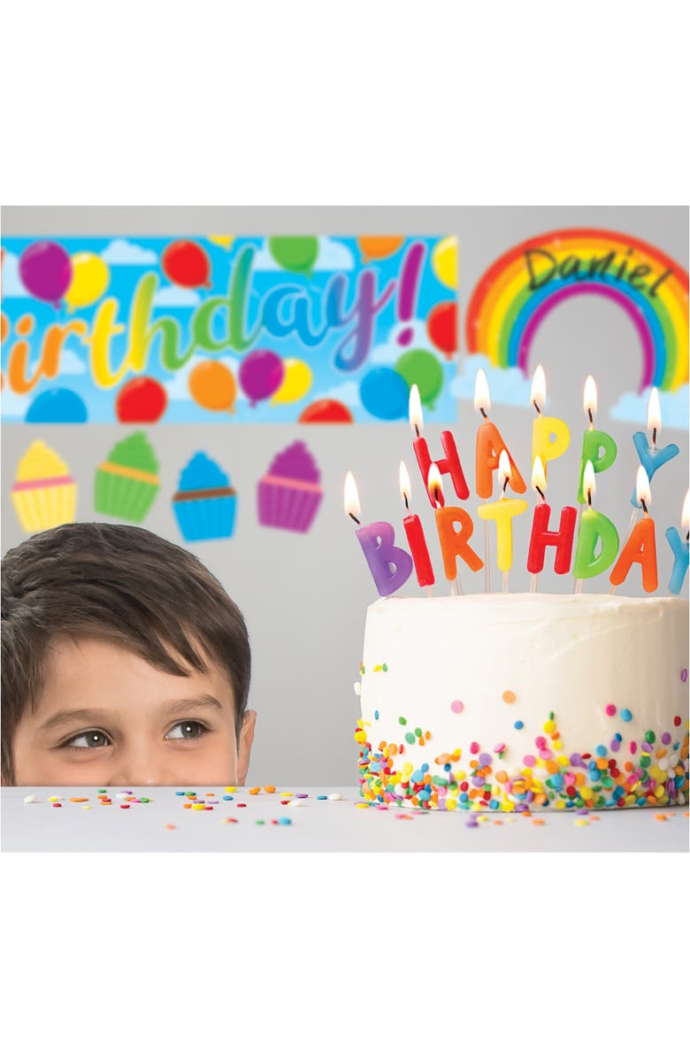 TREND Enterprises Rainbow Birthday Learning Set, Alternate, color, Multicolored