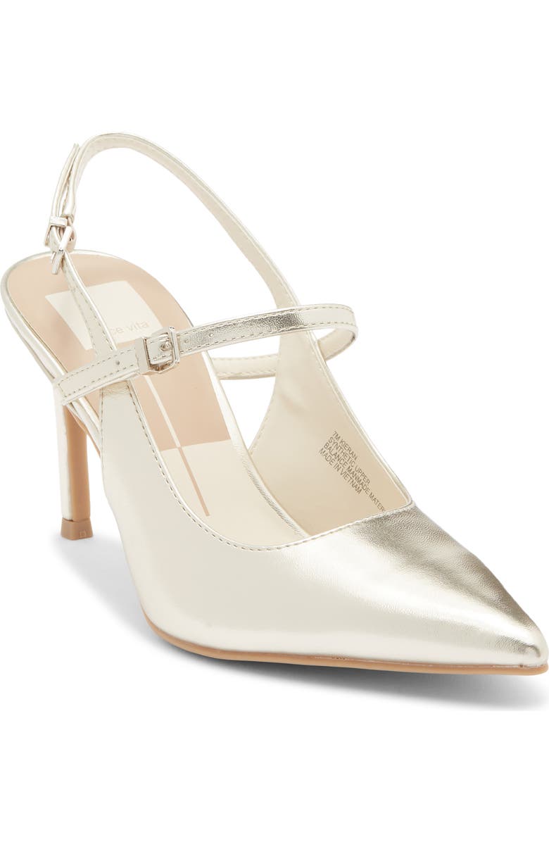 Dolce Vita Kieran Slingback Pump, Main, color, Platinum Stella