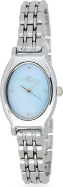 Ettika Classic Oval Dial Two-Tone Bracelet Watch