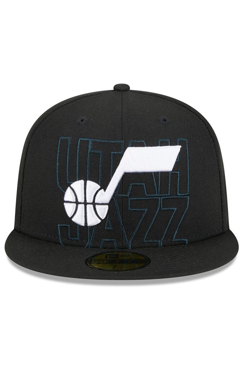 New Era Men's New Era Black Utah Jazz 2023 NBA Draft 59FIFTY Fitted Hat, Alternate, color,