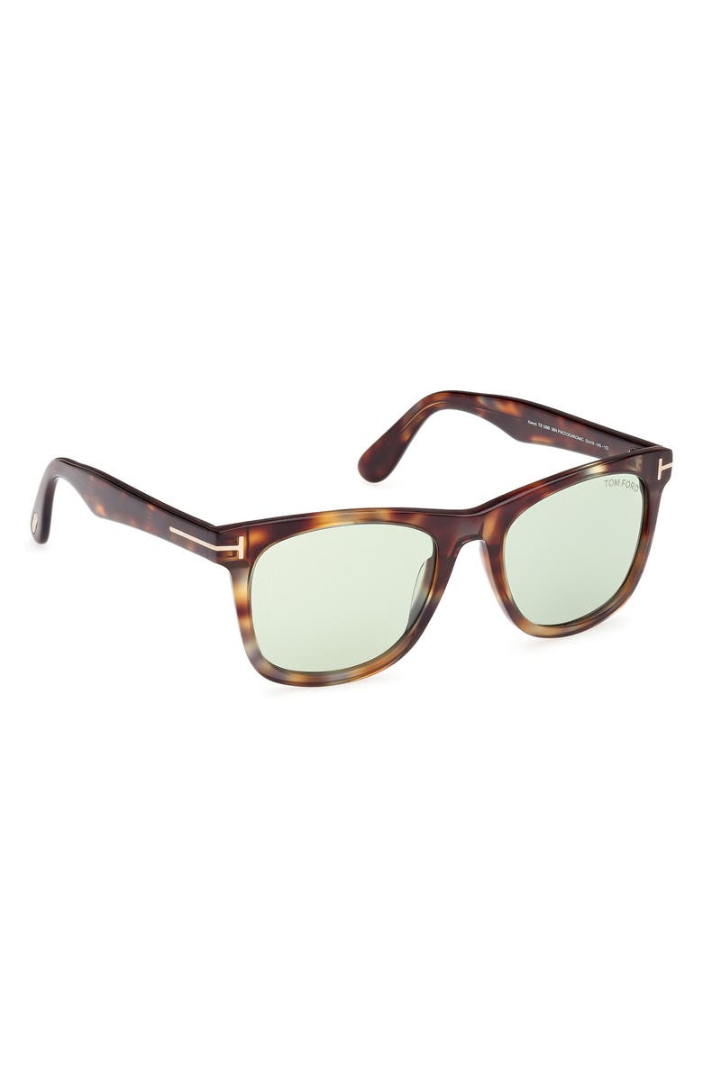 TOM FORD Kevyn 52mm Square Sunglasses, Alternate, color, Vintage / Light Havana