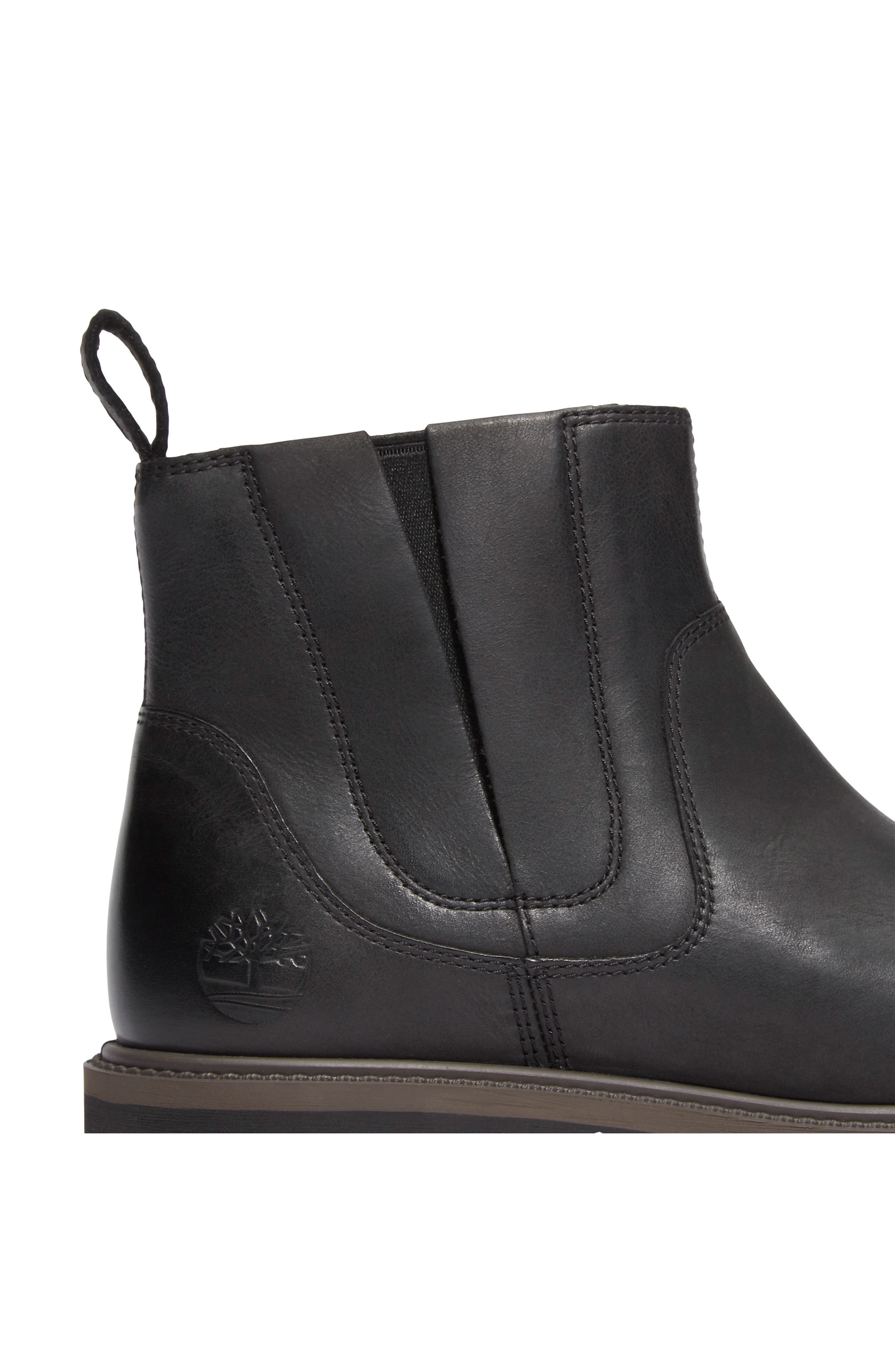 Timberland Premium Mid Chelsea Boot, Alternate, color, Black Full Grain