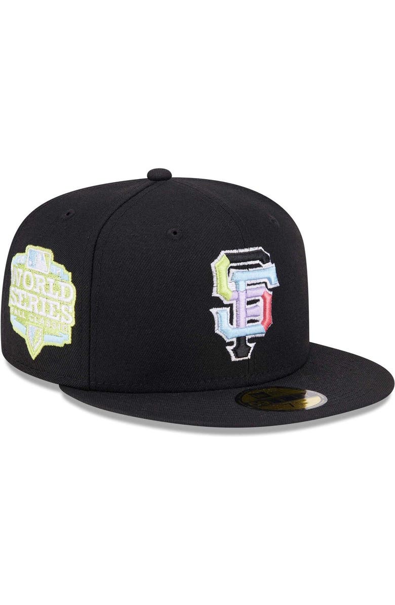 New Era Men's New Era Black San Francisco Giants Multi-Color Pack 59FIFTY Fitted Hat, Main, color, Black