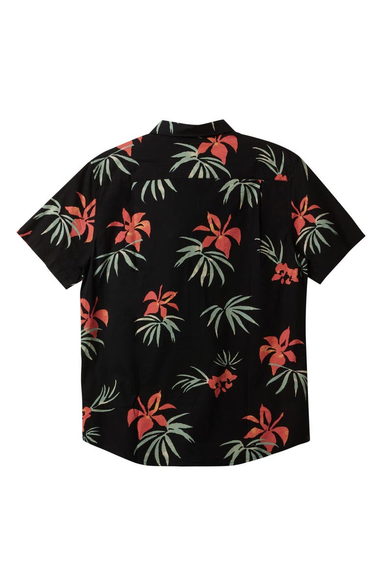Quiksilver Apero Floral Short Sleeve Button-Up Shirt, Alternate, color, 