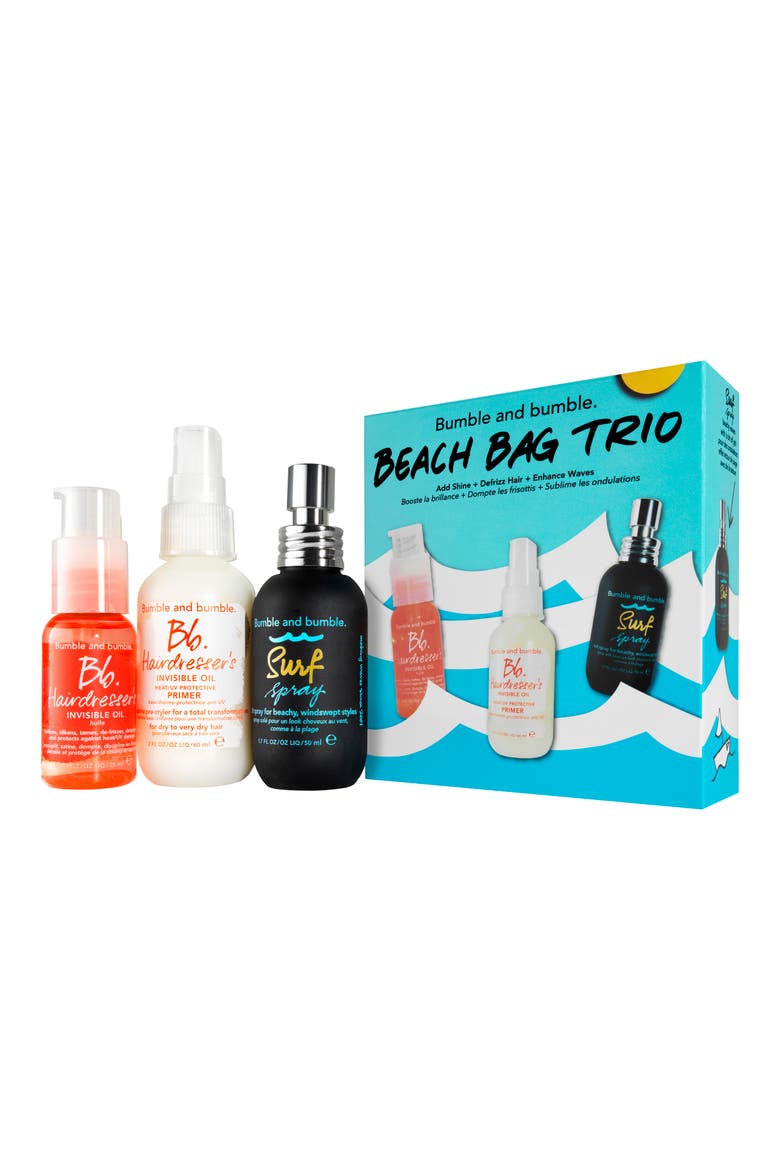 Summer Beach Bag Trio (Nordstrom Exclusive), Main, color, NO COLOR