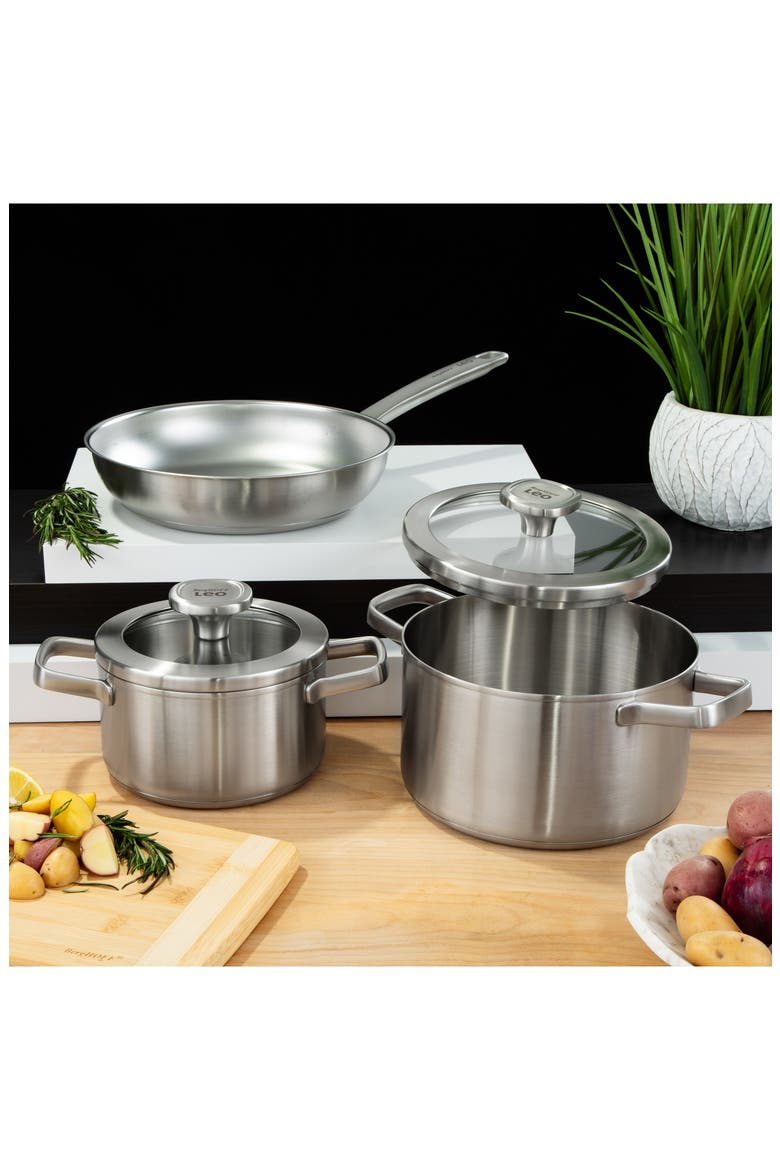 Leo Graphite 3.6-Quart Covered Stockpot, Alternate, color, GREY