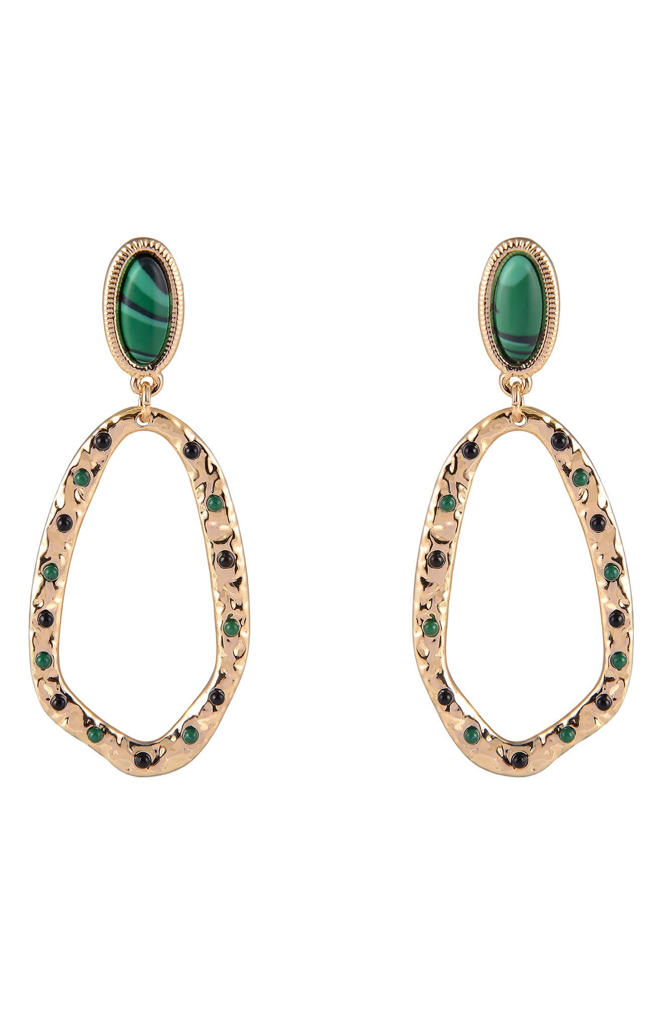 Rachel Roy Open Ring Drop Earrings