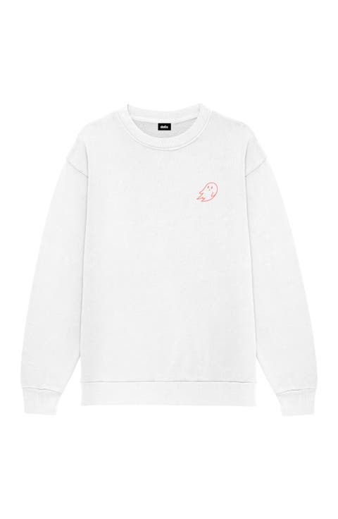 Sunny Days Ghost  Fleece Sweatshirt