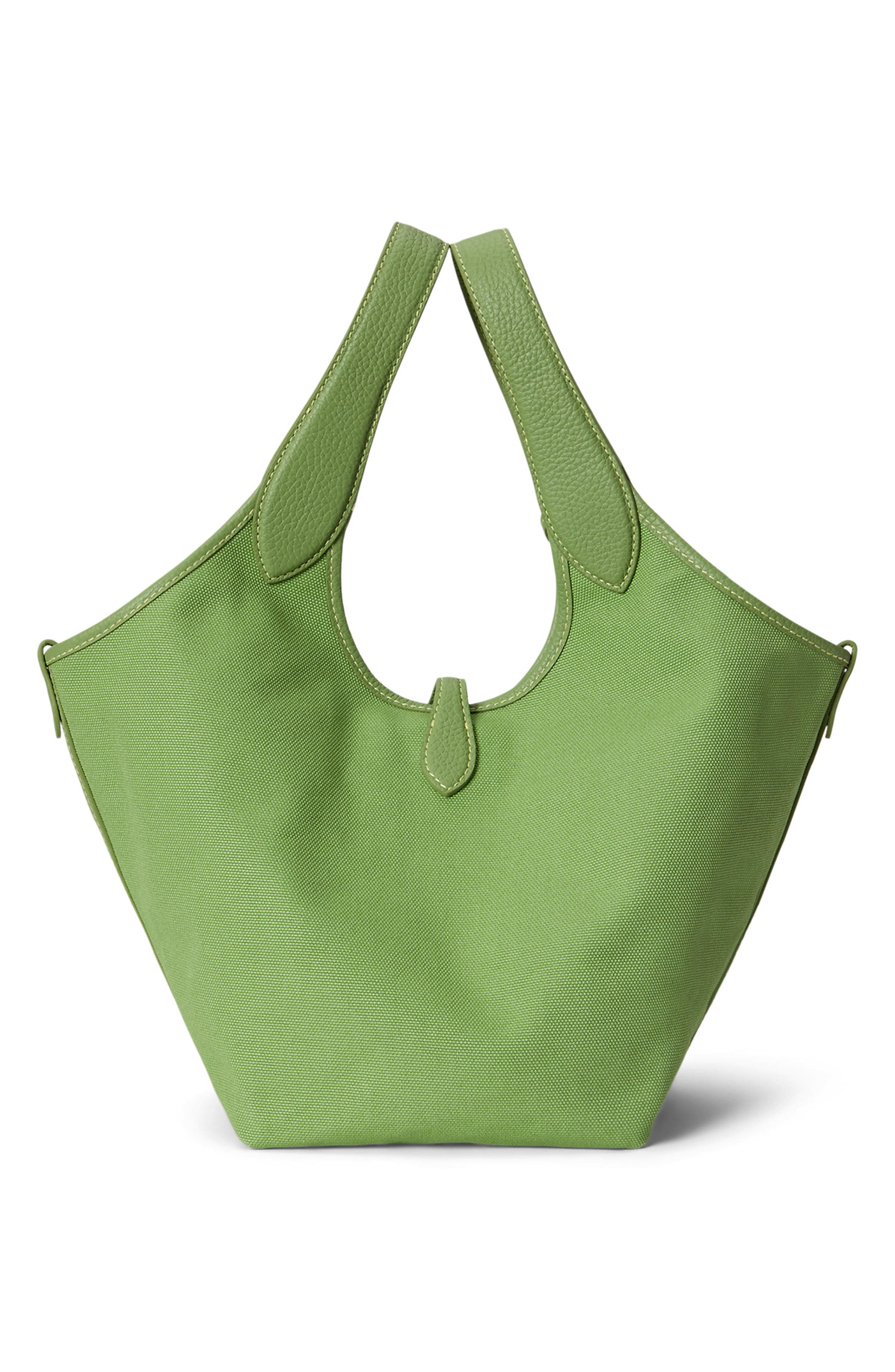 Polo Ralph Lauren Polo Play Crest Canvas Tote, Alternate, color, Parakeet