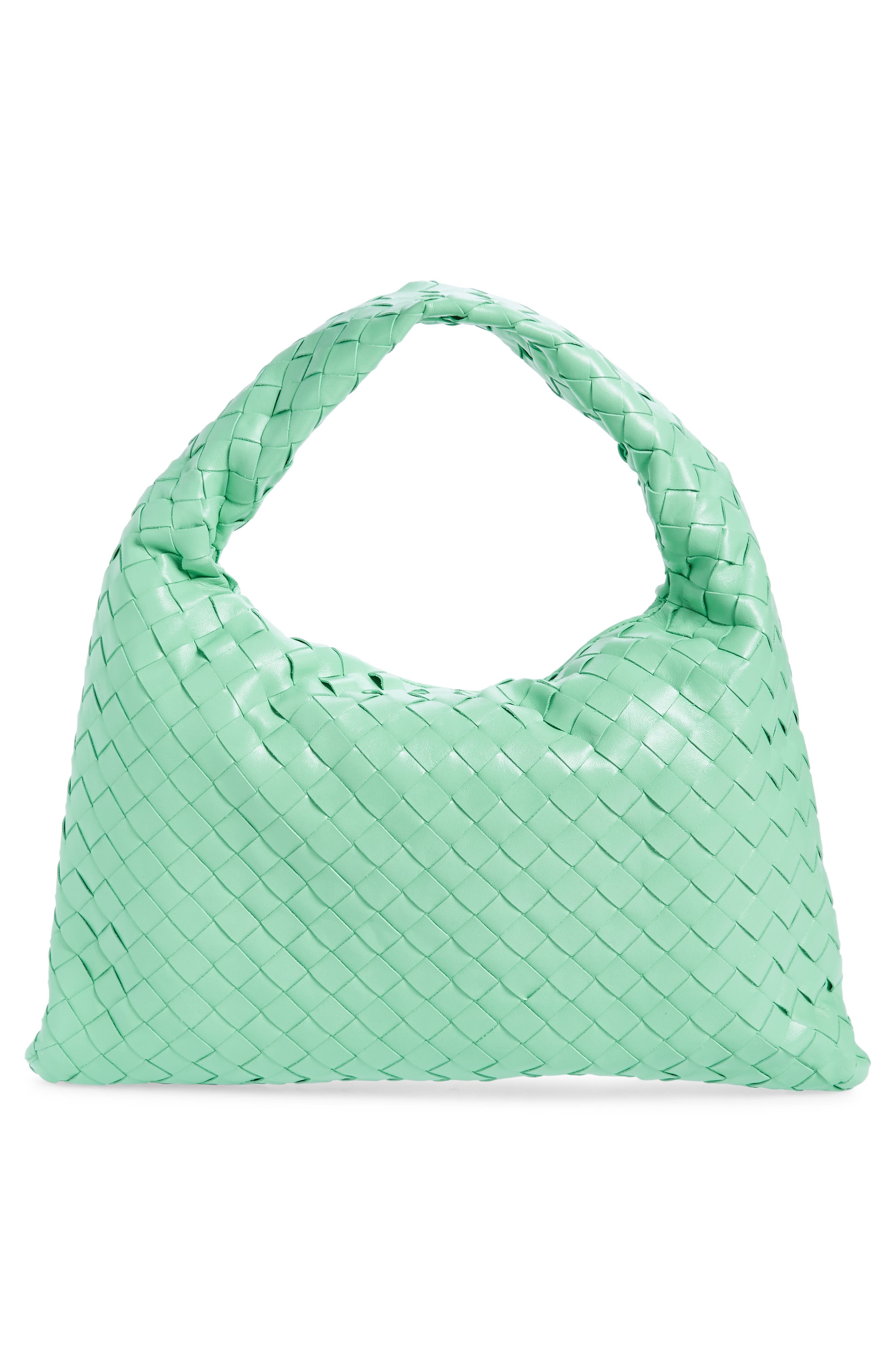 Bottega Veneta Small Hop Hobo Bag, Alternate, color, 3981 Siren-Muse Brass