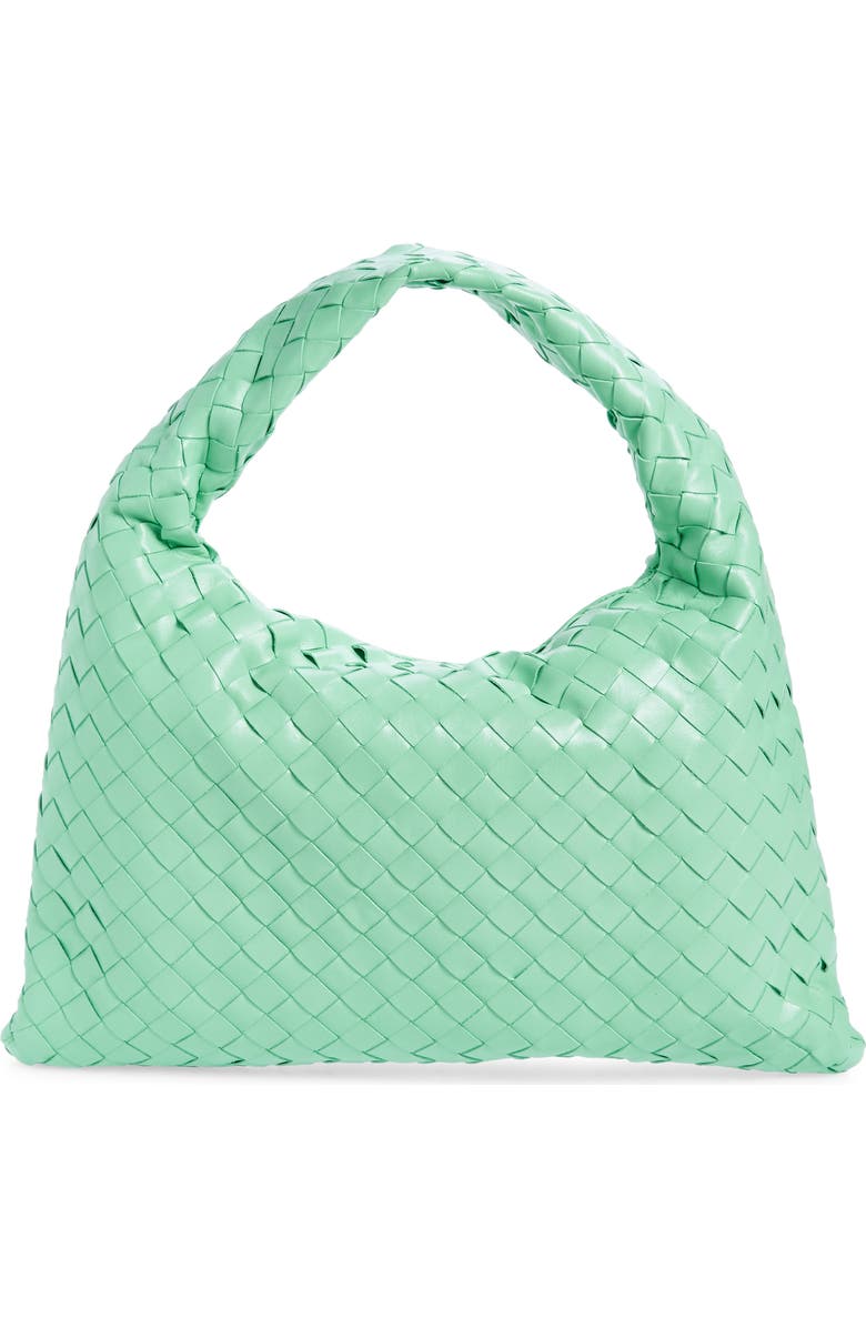 Bottega Veneta Small Hop Hobo Bag, Alternate, color, 3981 Siren-Muse Brass