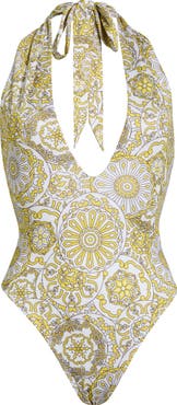 Ramy Brook Lorela Halter One-Piece Swimsuit