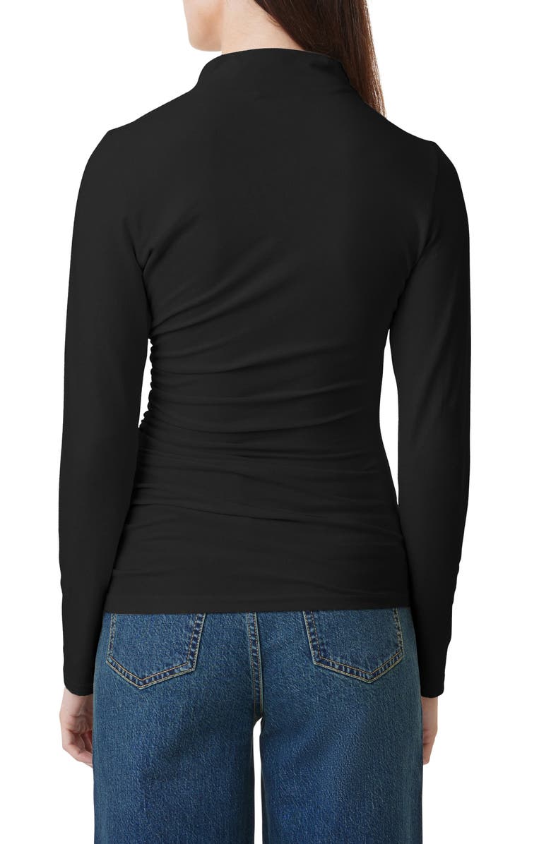 Habitual Funnel Neck Long Sleeve Top, Alternate, color, Black