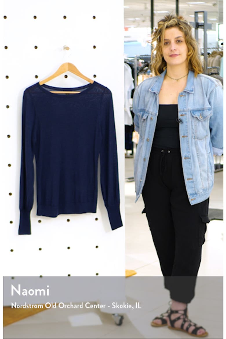 Bishop Sleeve Merino Wool Blend Sweater video