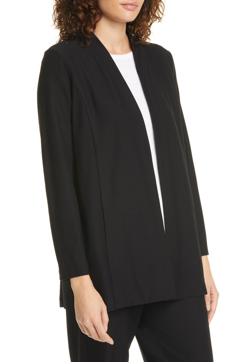 Eileen Fisher Open Front Shawl Jacket, Alternate, color, 