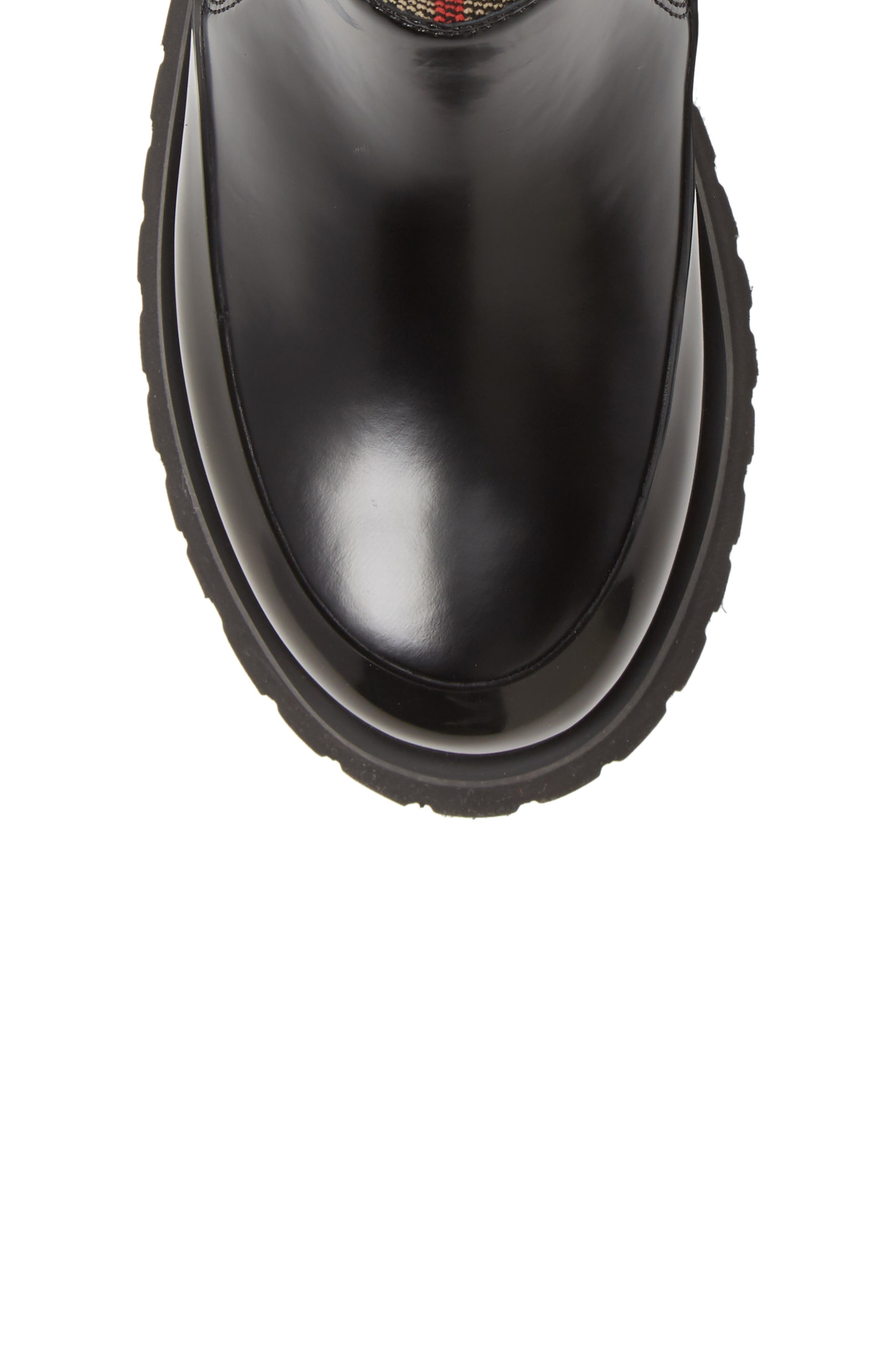 Burberry Sock Knit Chelsea Boot, Alternate, color, 