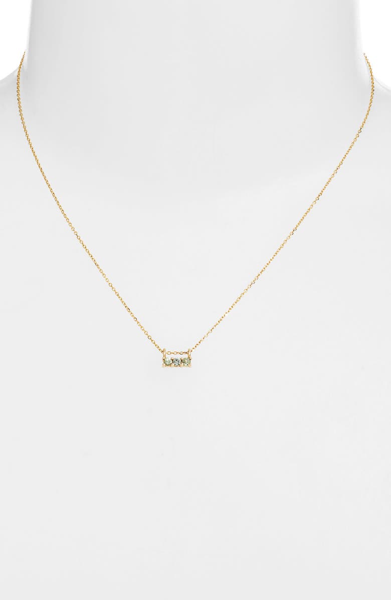 Jennie Kwon Designs Green Sapphire Necklace, Alternate, color,